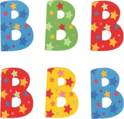 Bigjigs Toys koka burts B ar zvaigznītēm
