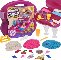Kinetic Sand Scents ledus saldējuma komplekts koferītī ar aromātu