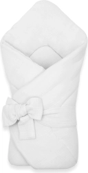 Muslin lace-up swaddle NEW BABY white