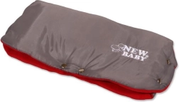 Rokturapvalks bērnu ratiņiem Classic Fleece pelēks/sarkans