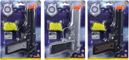 Bumbiņu pistole ar munīciju 21 cm, 3 krāsas