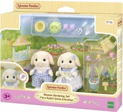 Ziedu komplekts ar SYLVANIAN FAMILIES Flora Rabbit figūriņām