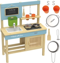 Wooden Outdoor Mud Kitchen XXL with Accessories CLASSIC WORLD