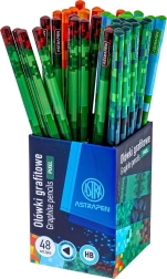 Trīsstūrveida grafīta zīmulis HB ASTRA Pixel One