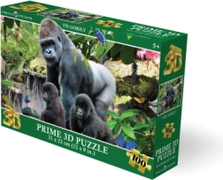 3D gorillu puzle 100 gabali