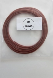ABS brūns filaments 1,75 mm – parauga garums 15 m
