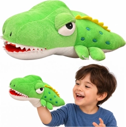 Plush Crocodile Puppet Green 30 cm