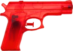 Maza plastmasas ūdens pistole sarkana 15 × 10,5 cm