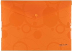 Dokumentu aploksne ar spiedpogu A4 oranža NEO COLORI