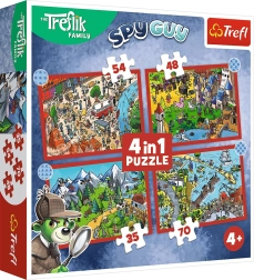 Puzzle TREFLÍCI Roads 4-in-1 (35, 48, 54, 70 pieces)