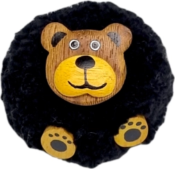 Koka magnēts ar pomponu – lācis 2Kids Toys
