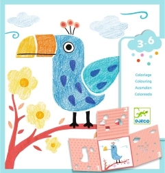 Coloring with Three-Part Stencils DJECO