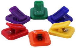 Toro Magnetic Note Clips, Set of 6, Assorted Colors