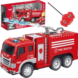 Woopie tālvadības ugunsdzēsēju auto RC ar ūdens izsmidzināšanas funkciju