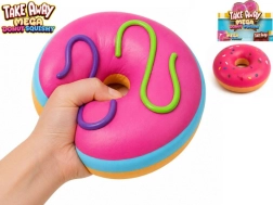 MIKI FUN https://www.mikifun.cz Mega spiežamais donuts stresa noņemšanai jumbo 16 cm 2 krāsas