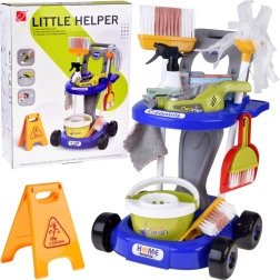 Bērnu uzkopšanas ratiņi ar piederumiem un putekļsūcēju