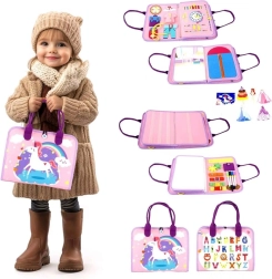 Sensorā “busy” grāmata Vienradzis 2Kids Toys