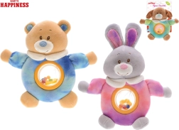 Plīša dzīvnieciņš ar grabulīti Baby Happiness 17 cm