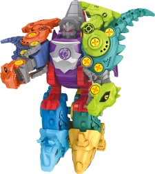 Skrūvējams dinozauru komplekts 5-in-1 – robota konstruktoru komplekts