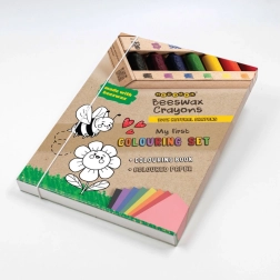 Radošais komplekts ar bišu vaska krītiņiem