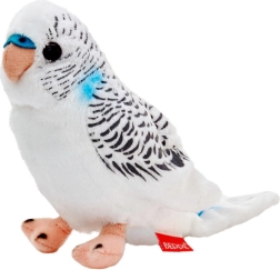 Baltais plīša viļņpapagailis 13 cm