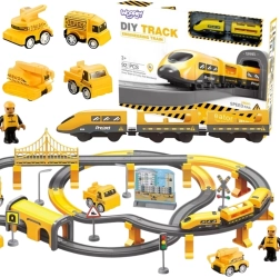 Woopie elektriskā vilciena trase – būvniecības komanda, 92 detaļas