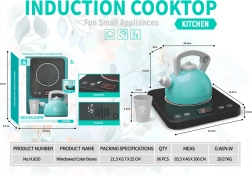 Interaktīva bērnu indukcijas plītiņa ar tējkannu un krūzīti