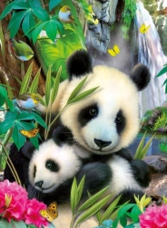 Ravensburger puzle Lovely Panda 300 gabali