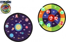 Divpusējs mērķis ar līplentes bumbiņām