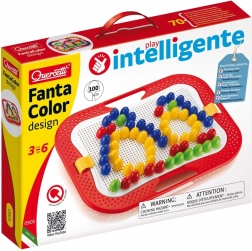 Mozaīka QUERCETTI Fanta Color Design – radošs pegboard komplekts bērniem