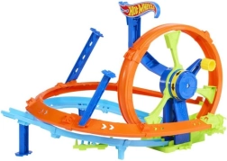 Sacīkšu turbo cilpa Hot Wheels – kaskadieru komplekts ar paātrinātāju