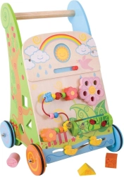 Koka aktīvais stumjamais staigulītis dārzam BIGJIGS BABY