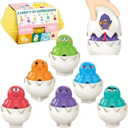 WOOPIE Mozaīka Montessori Olas Grabināmā rotaļlieta 6 gab.