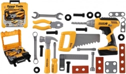 Bērnu instrumentu komplekts ar akumulatora urbi koferītī