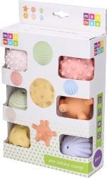 Maamaa mīkstas pīkstošas bumbiņas, komplekts 6 gab., 5,5 cm