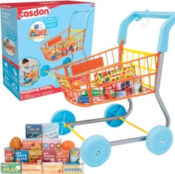 Bērnu iepirkumu ratiņi ar pārtikas precēm 50 cm CASDON Little Shopper