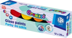 ASTRA CREATIVO stikla krāsas 12×20 ml