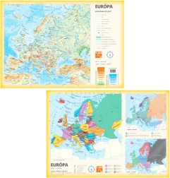 Eiropas karte A3 – divpusēja papīra