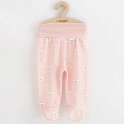 Zīdaiņu pusbikses ar pēdiņām New Baby Classic II lācītis baltas 62 (3–6 mēneši)