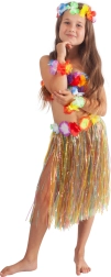 Children's Hawaiian Skirt 45 cm – Multicolored