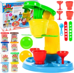 Plastilīna saldējuma darbnīca ar 6 glāzītēm