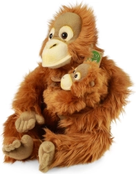 Rappa plīša orangutāns ar mazuli, 28 cm, ECO-FRIENDLY
