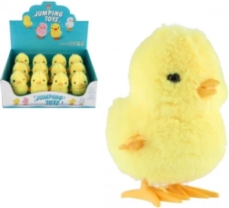 Lēkājošs plastmasas cālītis ar uzvilkšanu