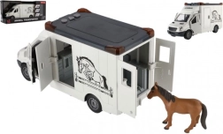 Dzīvnieku pārvadātājs ar zirgu un inerces efektiem