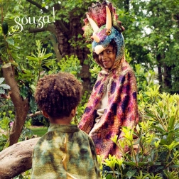 Souza! bērnu kostīms dinozaura apmetnis triceratops 4–7 gadi
