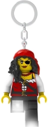Spīdošs atslēgu piekariņš LEGO pirātu princesei ar LED