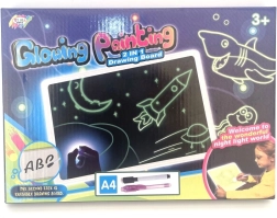 Zīmēšanas planšete, kas spīd tumsā A4 bērniem