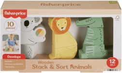 Fisher-Price koka dzīvnieciņi – saliekamais un šķirošanas komplekts