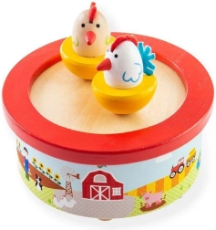 Koka mūzikas lādīte „Ferma” BIGJIGS TOYS