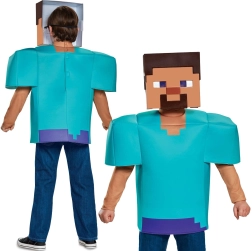 Bērnu kostīms STEVE no MINECRAFT 137–149 cm (10–12 gadi)